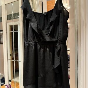 Express Black Satin dress